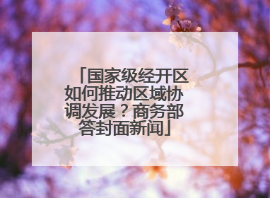 国家级经开区如何推动区域协调发展？商务部答封面新闻