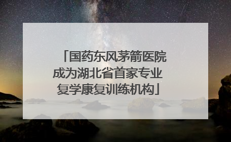 国药东风茅箭医院成为湖北省首家专业复学康复训练机构