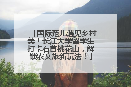 国际范儿遇见乡村美！长江大学留学生打卡石首桃花山，解锁农文旅新玩法！