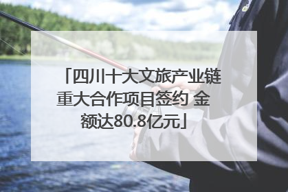 四川十大文旅产业链重大合作项目签约 金额达80.8亿元