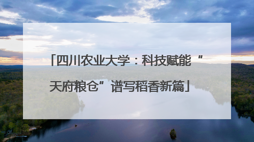 四川农业大学：科技赋能“天府粮仓”谱写稻香新篇