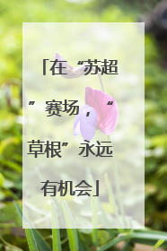 在“苏超”赛场，“草根”永远有机会