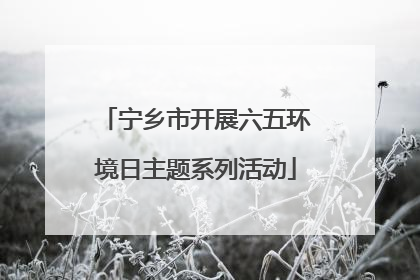 宁乡市开展六五环境日主题系列活动