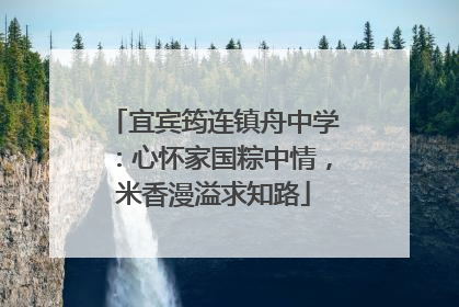 宜宾筠连镇舟中学：心怀家国粽中情，米香漫溢求知路