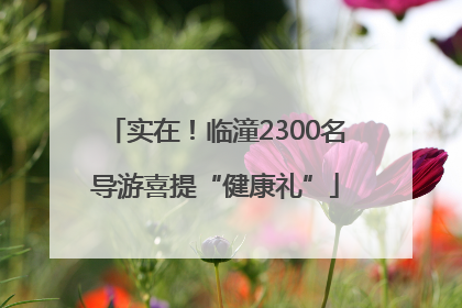实在！临潼2300名导游喜提“健康礼”