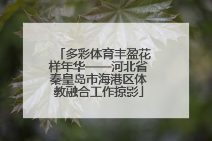 多彩体育丰盈花样年华——河北省秦皇岛市海港区体教融合工作掠影
