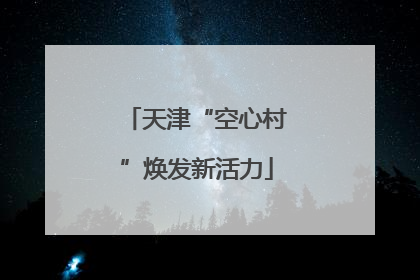 天津“空心村”焕发新活力
