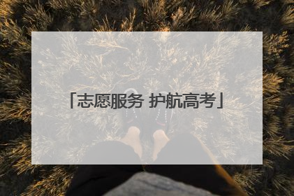 志愿服务 护航高考