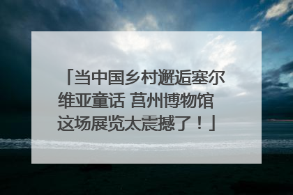 当中国乡村邂逅塞尔维亚童话 莒州博物馆这场展览太震撼了！