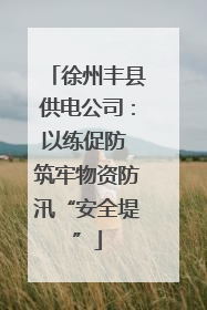 徐州丰县供电公司：以练促防 筑牢物资防汛“安全堤”