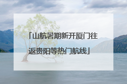 山航暑期新开厦门往返贵阳等热门航线