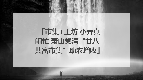 市集+工坊 小弄真闹忙 萧山党湾“廿八共富市集”助农增收