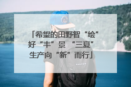 希望的田野智“绘”好“丰”景 “三夏”生产向“新”而行
