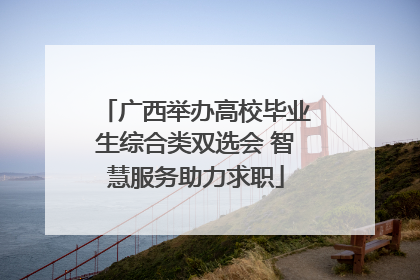 广西举办高校毕业生综合类双选会 智慧服务助力求职