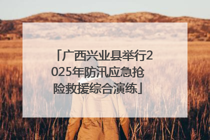 广西兴业县举行2025年防汛应急抢险救援综合演练