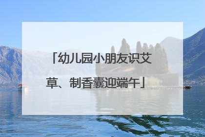 幼儿园小朋友识艾草、制香囊迎端午