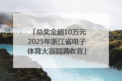 总奖金超10万元 2025年浙江省电子体育大赛圆满收官