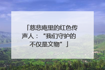 慈悲庵里的红色传声人：“我们守护的不仅是文物”