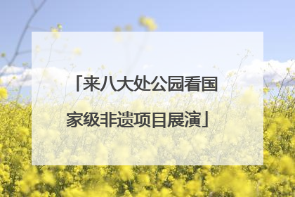 来八大处公园看国家级非遗项目展演