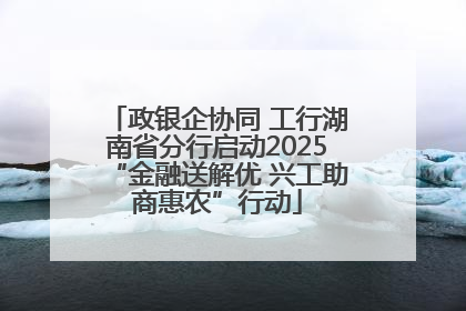 政银企协同 工行湖南省分行启动2025“金融送解优 兴工助商惠农”行动