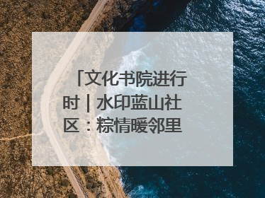 文化书院进行时｜水印蓝山社区：粽情暖邻里，端午共安康