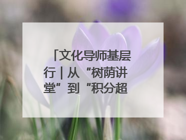 文化导师基层行｜从“树荫讲堂”到“积分超市” 信州区基层治理有实招