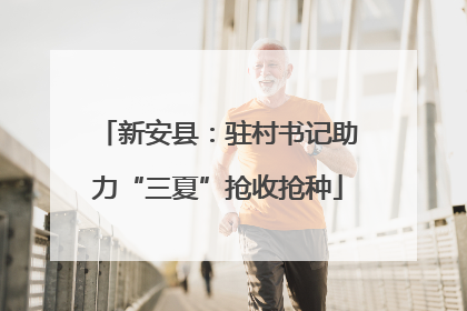 新安县：驻村书记助力“三夏”抢收抢种