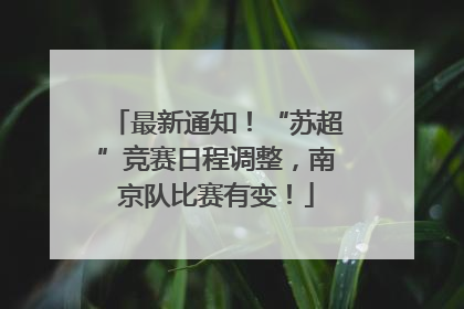 最新通知！“苏超”竞赛日程调整，南京队比赛有变！
