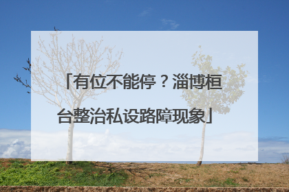 有位不能停？淄博桓台整治私设路障现象