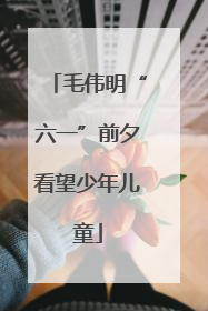 毛伟明“六一”前夕看望少年儿童