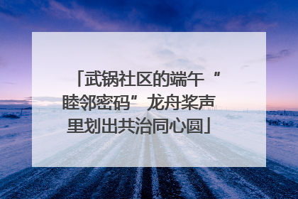 武锅社区的端午“睦邻密码”龙舟桨声里划出共治同心圆