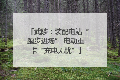 武陟：装配电站“跑步进场” 电动重卡“充电无忧”