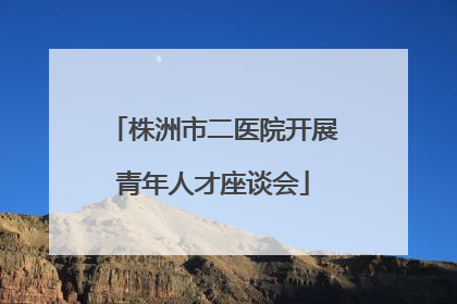 株洲市二医院开展青年人才座谈会