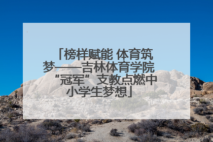 榜样赋能 体育筑梦——吉林体育学院“冠军”支教点燃中小学生梦想