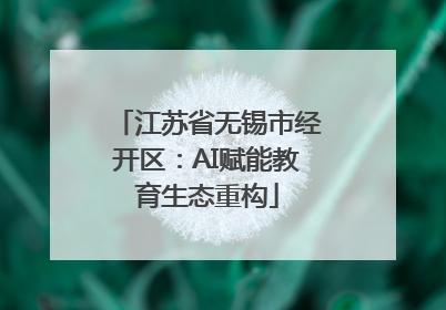 江苏省无锡市经开区：AI赋能教育生态重构