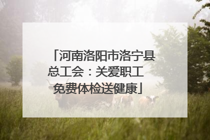 河南洛阳市洛宁县总工会：关爱职工 免费体检送健康