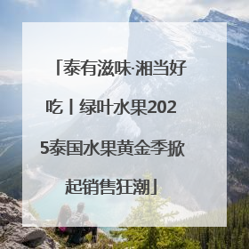 泰有滋味·湘当好吃丨绿叶水果2025泰国水果黄金季掀起销售狂潮