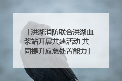 洪湖消防联合洪湖血浆站开展共建活动 共同提升应急处置能力