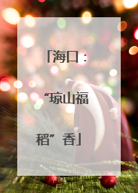 海口：“琼山福稻”香