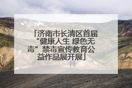 济南市长清区首届“健康人生 绿色无毒”禁毒宣传教育公益作品展开展