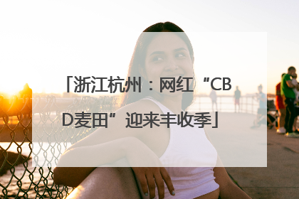 浙江杭州：网红“CBD麦田”迎来丰收季