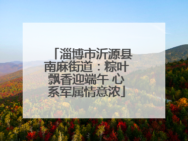 淄博市沂源县南麻街道：粽叶飘香迎端午 心系军属情意浓