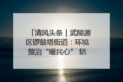 清风头条｜武陵源区锣鼓塔街道：环境整治“暖民心” 辖区面貌“靓”起来