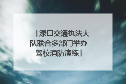 渌口交通执法大队联合多部门举办驾校消防演练