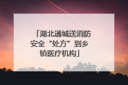 湖北通城送消防安全“处方”到乡镇医疗机构