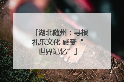 湖北随州：寻根礼乐文化 感受“世界记忆”
