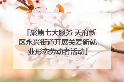 聚焦七大服务 天府新区永兴街道开展关爱新就业形态劳动者活动