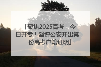 聚焦2025高考｜今日开考！淄博公安开出第一份高考户籍证明