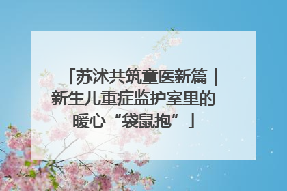 苏沭共筑童医新篇｜新生儿重症监护室里的暖心“袋鼠抱”