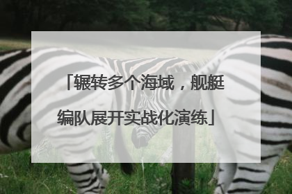 辗转多个海域，舰艇编队展开实战化演练